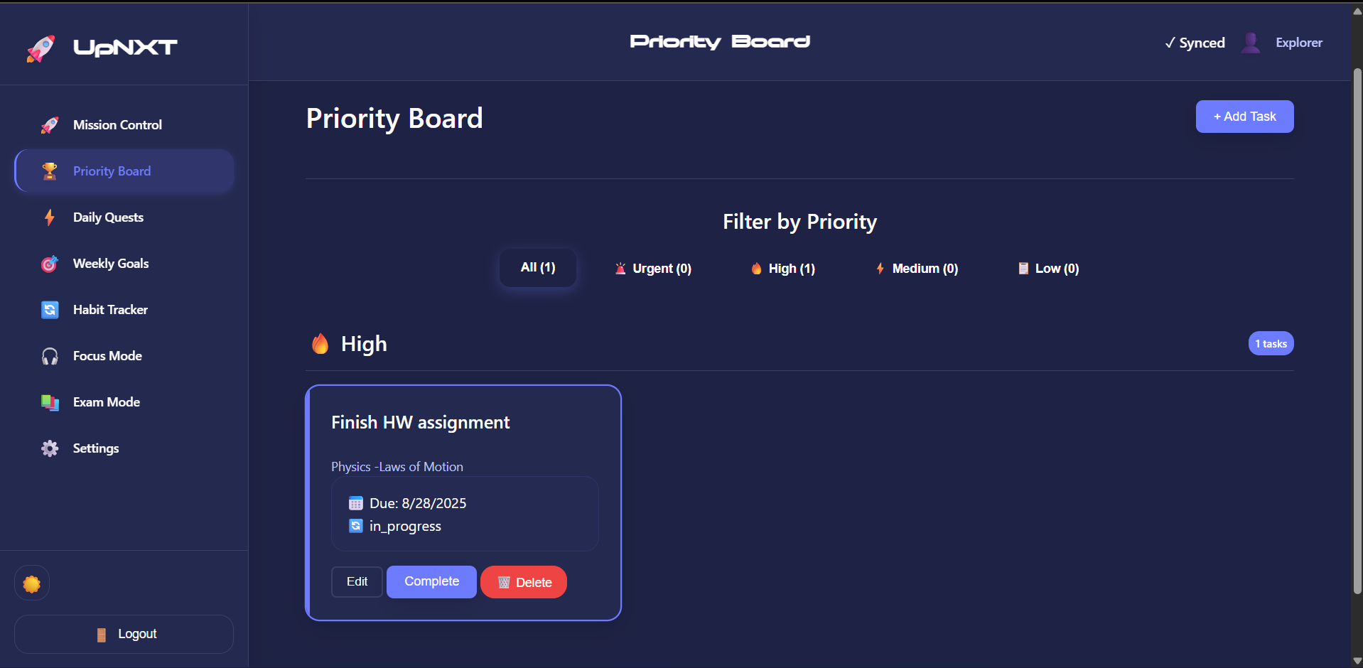 Priority Board